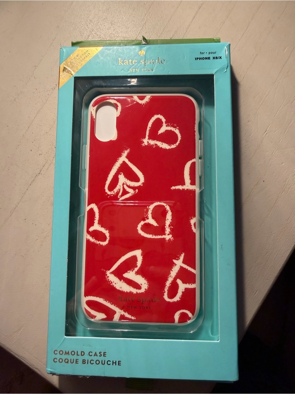 kate spade Red Heart iPhone Case for iPhone X/XS